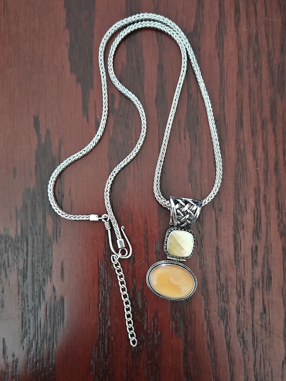 Lori Bonn Silver Drop Necklace - Picture 2 of 7
